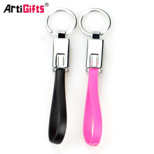 Custom cheap gb ram key chain charger silicone wristband cable usb keychain
